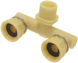 3 útú Csatlakozó 3/4'f - 3/4'm - 3/4'f