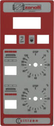 ZANOLLI MECHANIKUS SZÜRKE-PIROS LEMEZ 315x135 mm