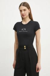 Giorgio Armani pamut póló női, fekete, XW000386 AF10354 - fekete XL