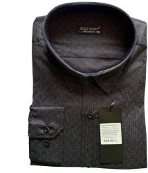 EGO MAN cămașă bărbați EGB-503-3 supradimensionat Negru 4XL