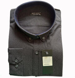 EGO MAN cămașă bărbați EGB-505-1 supradimensionat Negru 4XL
