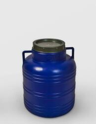 Sterk Bidon 40 litri, cu capac prin infiletare si manere, Sterk, Plastic Albastru sau Alb (881)
