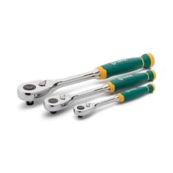 SATA racsni készlet 3 részes 1/4, 3/8, 1/2" 72 fog átkapcsolható (ST14901G)