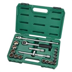 SATA dugókulcs készlet col 1/2" 20 részes 6-és 12-szög (ST09087SJ)