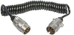 Multipa Spirális összekötő kábel 2 x 7-pin, 7 x 1 mm, ALU csatlakozók - MULTIPA