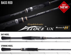 Graphiteleader Veloce UX 21GVELUS-742M R-Fast 2, 24m 1/2oz 14gr 2 Részes Pergető Bot (G18214)