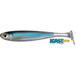 Livetarget Slow-Roll Shiner Paddle Tail Swimbait Silver/Blue 10cm Gumihal 4db (LT202001)
