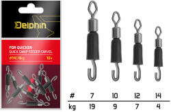 Delphin FDR Quicker Csavarodás mentes gyors forgókapocs / 10db (#14/4kg) (101003554)