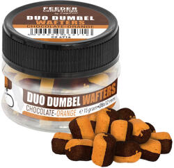 CarpZoom Feeder Competition Duo Dumbel Wafters horogcsali, o8x12mm, csoki, narancs, 15g (CZ4716)