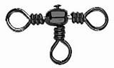 Mustad Barrel Three Way Cross Swivel 8 10db/csomag (M8275-008)