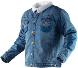 NEO TOOLS Farmer munkavédelmi kabát, Denim, béléssel, XXL (81-557-XXL) - szerszamhaz