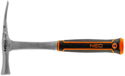 NEO TOOLS Kőműveskalapács széles fejjel, 600g, monoblokk, kétkomponensű markolat (25-105) - szerszamhaz