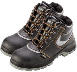 NEO TOOLS Munkavédelmi bakancs, hőszigetelt, vízálló, bőr, S3SRC, acélbetéttel, béléssel, 47 (82-148)