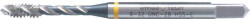 SwissBurr 1/8"x28 bsp sárga gyűrűs hss-ev csavart hornyú gépi menetfúró (SWT1850932Y)