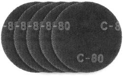 GRAPHITE Csiszolókorong tépőzáras rácsos 180mm, K80, 59G263-hoz, 5db (54H026) - szerszamhaz