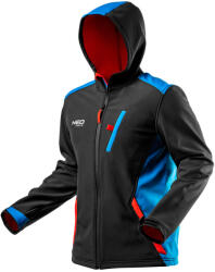 NEO TOOLS Softshell munkavédelmi kabát, víz- és szélálló, HD+, vízállóság: 5000mm, lélegző: 3000g/m2/24h, XXL (81-558-XXL) - szerszamhaz
