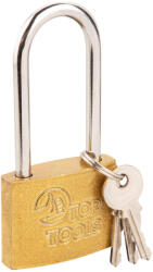 Top Tools Lakat 50mm réz hosszú kengyeles 2 kulccsal bliszteren (90U281) - szerszamhaz