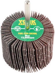 York - 60X40MM AL-OX LAMELLÁS CSAPOS CSISZOLÓKORONGP80-6MM SZÁRRAL (YRK2205020K)