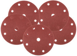 NEO TOOLS Csiszolókorong tépőzáras 150mm, P180, 9 lyukkal, 04-721-hez, 5db, min. rendelés: 5cs (08-995) - szerszamhaz