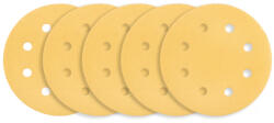 GRAPHITE Csiszolókorong tépőzáras 180mm, K120, 8 lyukas, 59G263 csiszológéphez, 5db (54H023)