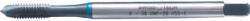 SwissBurr 5/16"x24 unf kék gyűrűs hss-ev egyenes hornyú gépi menetfúró (SWT1853211B)