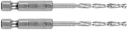 GRAPHITE Csigafúró, 1/4" hatszög szárral, HSS DIN 338, 3mm, 2db/cs (54T702) - szerszamhaz