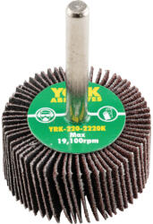 York - 40X20MM AL-OX LAMELLÁS CSAPOS CSISZOLÓKORONGP80-6MM SZÁRRAL (YRK2202220K)