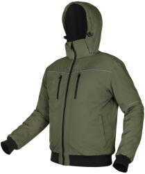 NEO TOOLS Téli munkavédelmi kabát, Outdoor, hőszigetelt, kapucnis, zöld, XL (81-579-XL) - szerszamhaz