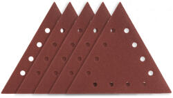 GRAPHITE Csiszolópapír tépőzáras háromszög K80, 12 lyukas, 59G264 csiszológéphez, 5db (54H032)