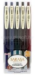 Zebra Sarasa Clip 0, 5 Vintage 5 Colour Set zselés toll (ZEBRA_69420) (ZEBRA_69420)