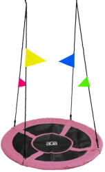 AGA Fészekhinta Aga MR1190FlagP 90 cm zászlókkal - Rózsaszín (K16145)