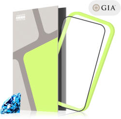 Tempered Glass Protector iPhone 16e / 14 / 13 / 13 Pro üvegfólia + GIA tanúsítvány - 55 karátos zafír (TGC-IP16E-BL)