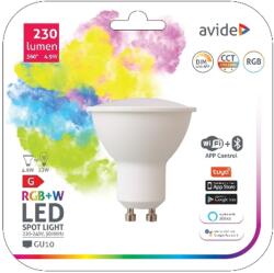 Avide Smart LED GU10 4.9W RGB+W WIFI + BLE APP Control (ASGU10RGBW-4.9W-WIBLE)