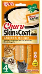 Churu Recompense pentru pisici Inaba Ciao Churu Skin Coat, Pui, 4 x 14g (EU672)