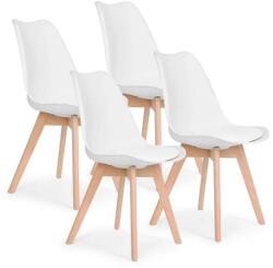 ModernHOME Skandináv Étkezőszék - 4 db Fehér (942213)