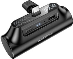 BOROFONE Power Bank 3000mAh BJ73 Honest - Type C - fekete