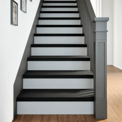 vidaXL lépcsőfokok 16 db sötétbarna 70x25x2 cm tömör fa tölgyfa (VD3283049)
