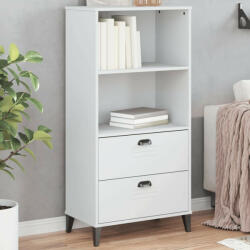 vidaXL VIKEN fehér szerelt fa könyvszekrény 60 x 35 x 123 cm (VD374947)