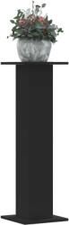 vidaXL 2 db fekete szerelt fa növénytartó állvány 30 x 30 x 95 cm (VD3307874)