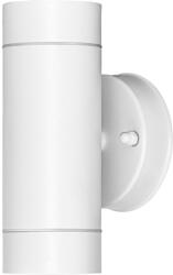 TRACON Oldalfali Spot Lámpatest, Kültéri, Fehér 100-240 VAC, 50Hz, 2Xgu10, Max. 35W, Ip44