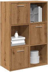 vidaXL kézműves tölgy színű szerelt fa könyvespolc 60, 5 x 30 x 90 cm (VD855971)