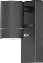TRACON Oldalfali Spot Lámpatest Alkonykapcsolóval, Kültéri, Antracit 100-240 VAC, 50Hz, 1Xgu10, Max. 35W, 30Lux, Ip44