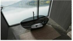 Rune Cada freestanding din rasina transparenta Rune Mond fumuriu 170x87 cm (5940541332145)