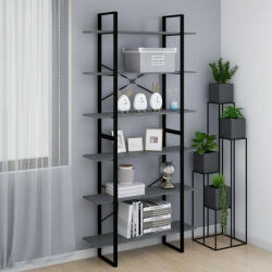 vidaXL szürke tömör fenyőfa magasszekrény 100 x 30 x 210 cm (VD806564)