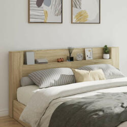 vidaXL sonoma tölgy színű áthidalószekrény LED-ekkel 220x16, 5x103, 5 cm (VD839275)