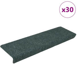 vidaXL 30 db zöld öntapadó lépcsőszőnyeg 65x21x4 cm (VD3365702)