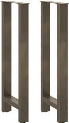 vidaXL Acél Dohányzóasztal Lábak - 2 db - 50x100-101cm (VD4013343)