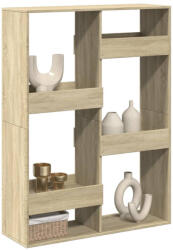 vidaXL sonoma tölgy színű szerelt fa térelválasztó 100 x 33 x 135 cm (VD3309557)
