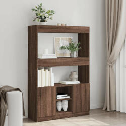 vidaXL barna tölgy színű szerelt fa magasszekrény 92 x 33 x 140 cm (VD3309615)