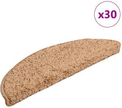 vidaXL 30 db bézs lépcsőszőnyeg 56x17x3 cm (VD3365801)